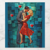 VINTAGE VALENTINE PASSION ワインラベル (シングルラベル)