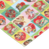 Vintage Valentine Patchwork テーブルクロス (アングル)