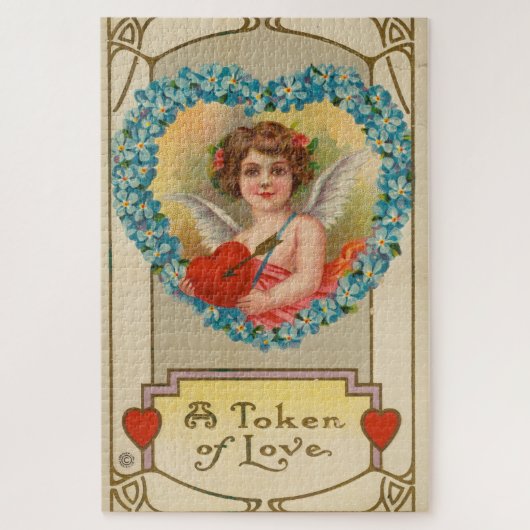 Vintage Valentine, Stecher Litho Company, ca. 1910 ジグソーパズル (縦)