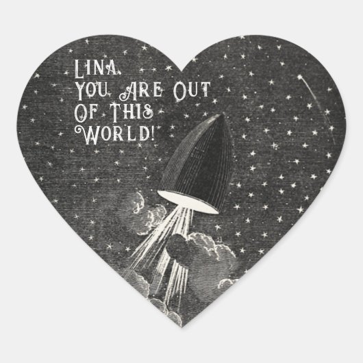 Vintage Valentines Day ハートシール (正面)