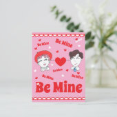 Vintage Valentines Postcard,  Be Mine! ポストカード (スタンド正面)