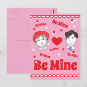 Vintage Valentines Postcard,  Be Mine! ポストカード (正面/裏面)