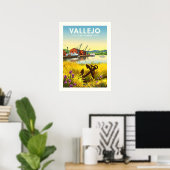 Vintage Vallejo California ポスター (ホームオフィス)