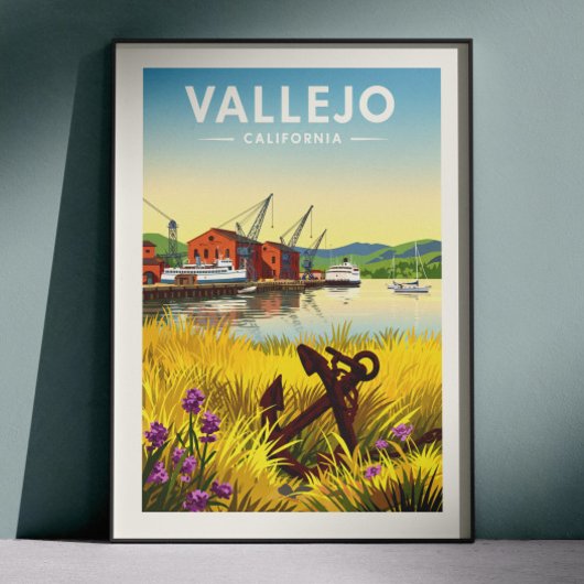 Vintage Vallejo California ポスター