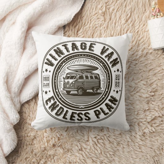 Vintage Van Endless Plan クッション (ブランケット)