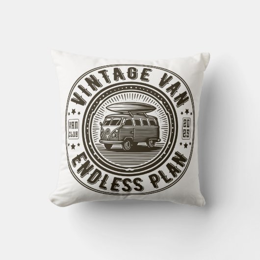 Vintage Van Endless Plan クッション (正面)