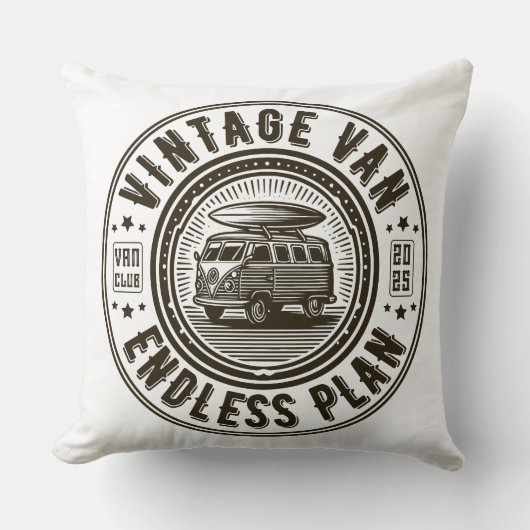 Vintage Van Endless Plan クッション (正面)