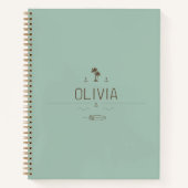 Vintage Van Life Sage Surfer Road Trip ノートブック (正面)