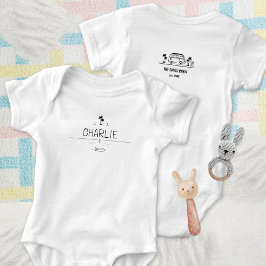 Vintage Van Life Surfer Crew ベビーボディスーツ