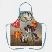 Vintage Variegated Tulip Flowers in a Landscape エプロン (正面)