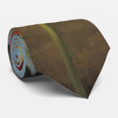 Vintage Variegated Tulip Flowers in a Landscape ネクタイ (ロール)