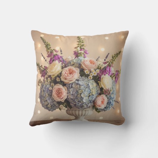 Vintage Vase Summer Bloom クッション (裏面)