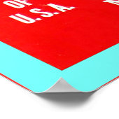 Vintage Vegetable Crate Label ポスター (角)