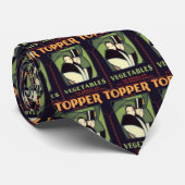 Vintage Vegetable Topper Label, Art Deco Romance ネクタイ (ロール)