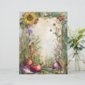 VINTAGE VEGGIE GARDEN JUNK JOURNAL PAPER (スタンド正面)