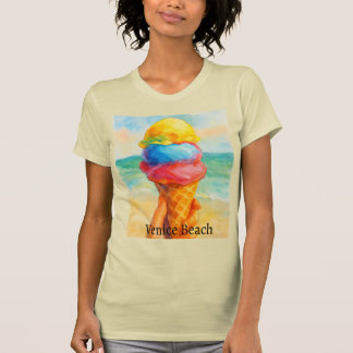 Vintage Venice Beach California Watercolor Tシャツ