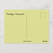 Vintage Vermont Map ポストカード (裏面)