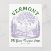 Vintage Vermont Maple Sugar Shack ポストカード (正面)
