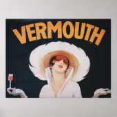 Vintage Vermouth Advertisement  ポスター (正面)