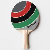 Vintage VHS Circle Stripe with Name 卓球ラケット (裏面)