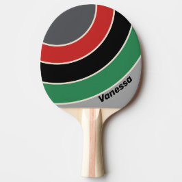 Vintage VHS Circle Stripe with Name 卓球ラケット