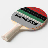 Vintage VHS Horizon Striping with Name 卓球ラケット (正面アングル)