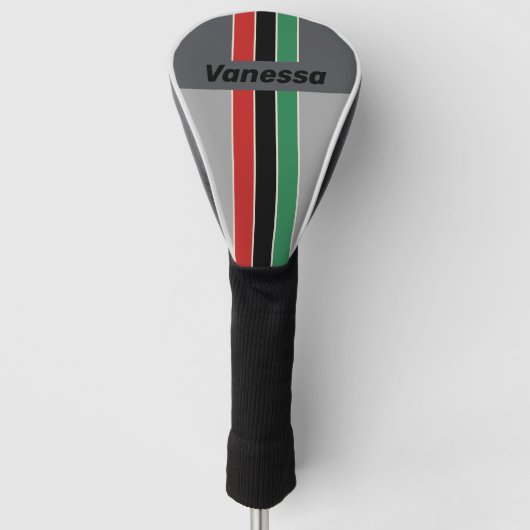 Vintage VHS Pin Striped with Name ゴルフヘッドカバー (正面)