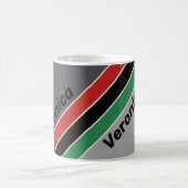 Vintage VHS Stripes with Name コーヒーマグカップ (中央)