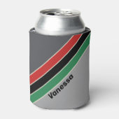 Vintage VHS Stripes with Name 缶クーラー (缶正面)