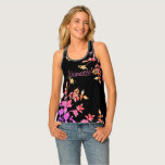 Vintage vibrant rose -namaste All-Over-Print tank  タンクトップ<br><div class="desc">Pretty multi colored watercolor rose painting</div>