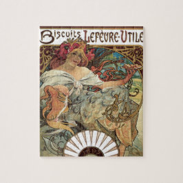 Vintage Victorian Art Nouveau by Alphonse Mucha ジグソーパズル