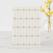 Vintage Victorian Botanical Traditional Lines カード (黄色い花)