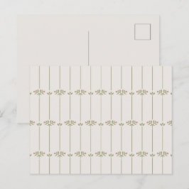 Vintage Victorian Botanical Traditional Lines ポストカード