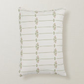 Vintage Victorian Botanical Traditional Stripes アクセントクッション (正面(垂直))