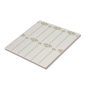 Vintage Victorian Botanical Traditional Stripes タイル (側面)