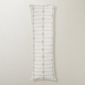 Vintage Victorian Botanical Traditional Stripes ボディピロー (正面縦)