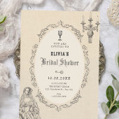 Vintage victorian bridal shower 招待状