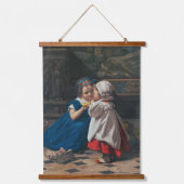 Vintage Victorian Children Music Art Lesson 吊り下げ型タペストリー (正面)