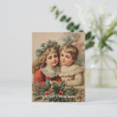 Vintage Victorian Christmas Postcard ポストカード (スタンド正面)