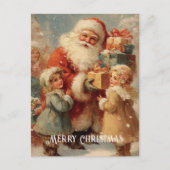 Vintage Victorian Christmas Postcard ポストカード (正面)