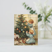 Vintage Victorian Christmas Postcard ポストカード (スタンド正面)
