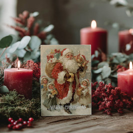 Vintage Victorian Christmas Postcard ポストカード