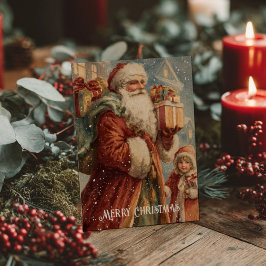 Vintage Victorian Christmas Postcard ポストカード