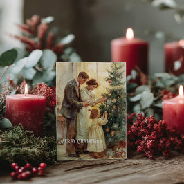 Vintage Victorian Christmas Postcard ポストカード