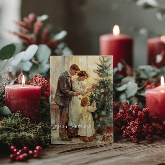 Vintage Victorian Christmas Postcard ポストカード