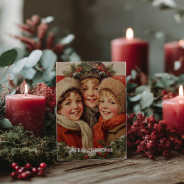 Vintage Victorian Christmas Postcard ポストカード