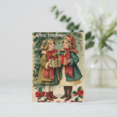 Vintage Victorian Christmas Postcard ポストカード (スタンド正面)