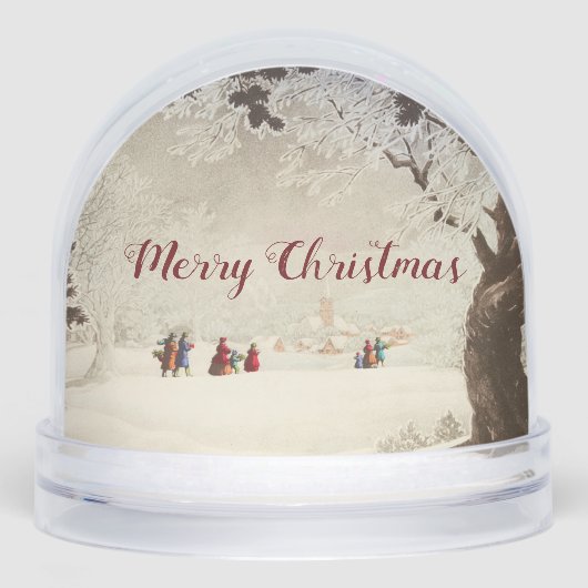 Vintage Victorian Christmas Winter Scene (正面)