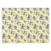 Vintage Victorian Era French Chinoiserie Pattern テーブルクロス (正面(横))