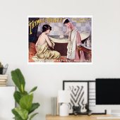 Vintage Victorian Era French Perfume Ad ポスター (ホームオフィス)